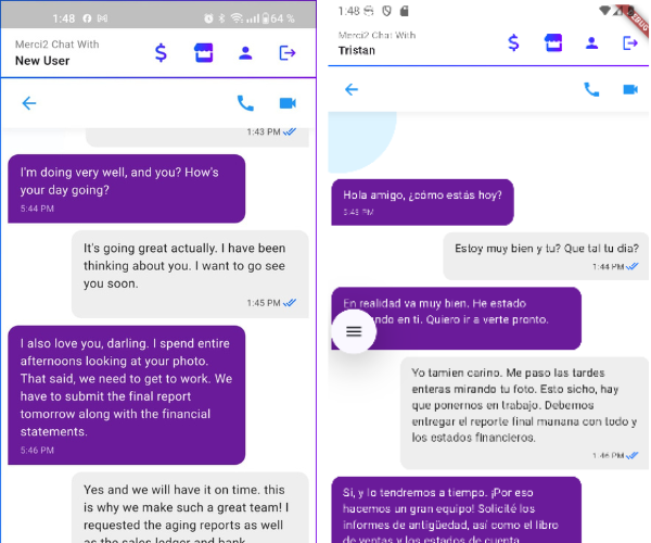 Chat preview