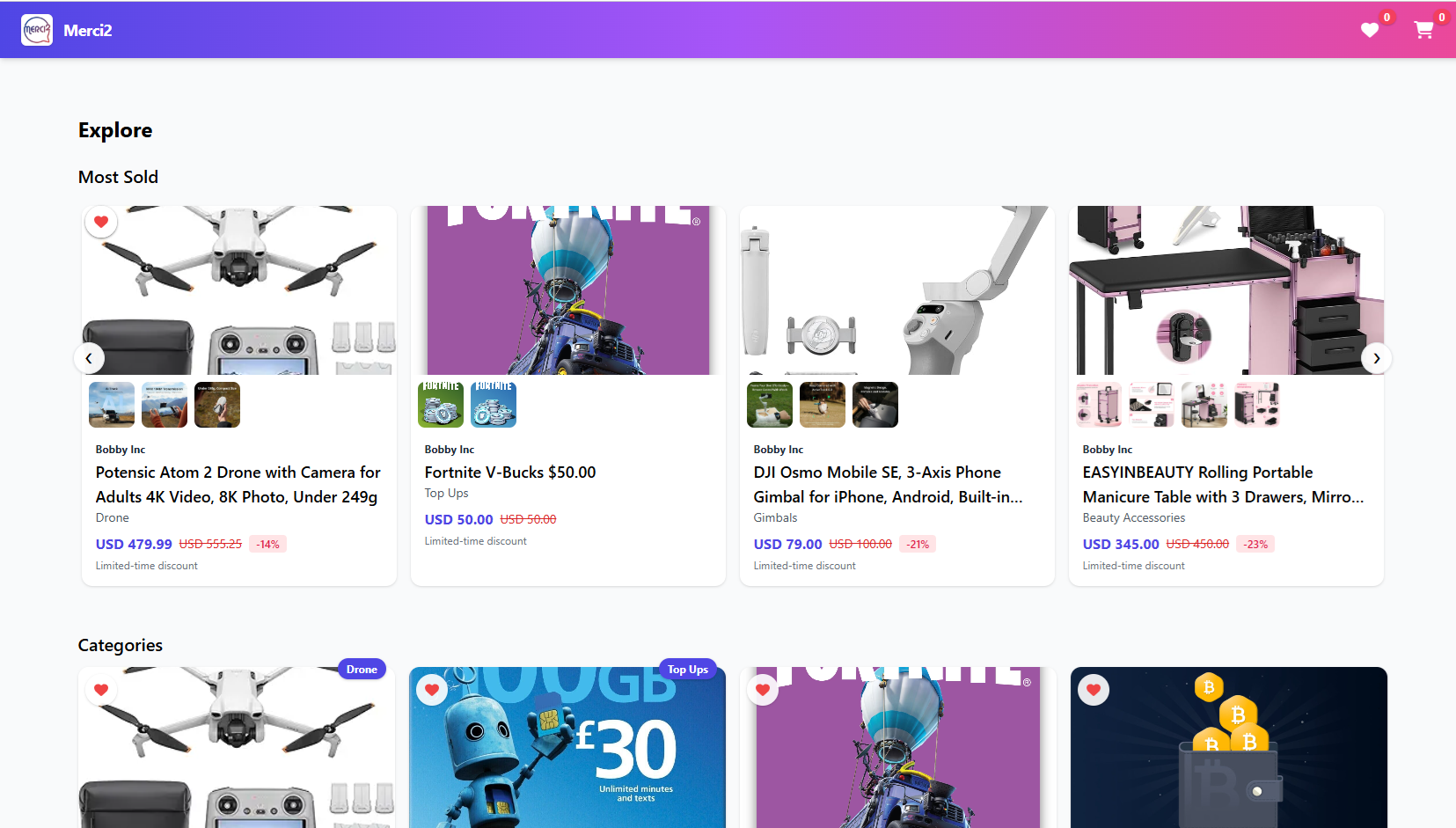 Marketplace preview